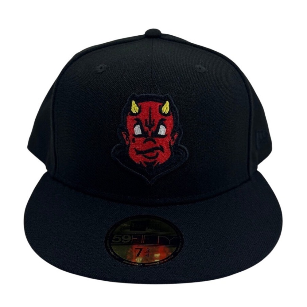New Era 59FIFTY "Disciples" Fitted Fantatic Hat Black Grey Undervisor Size 7 3/4
